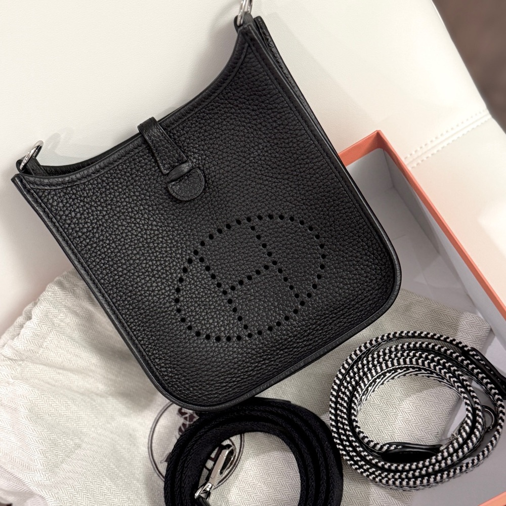 Authentic Hermes Mini Evelyn 16 Noir
